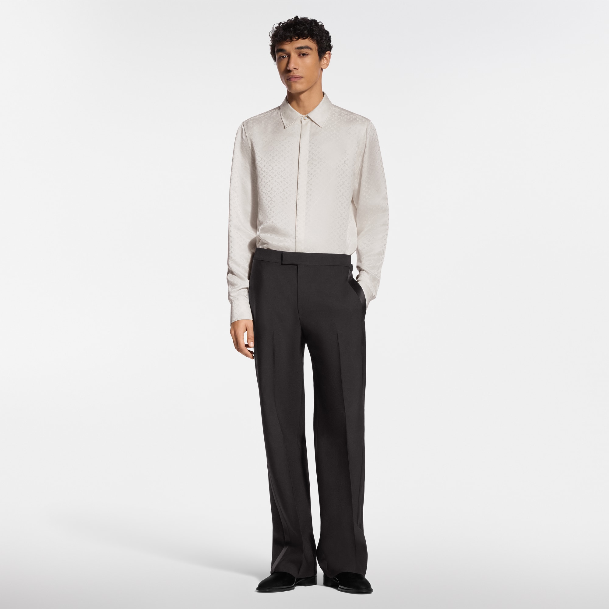 Mini Monogram Silk Evening Shirt - Ready-to-Wear | LOUIS VUITTON